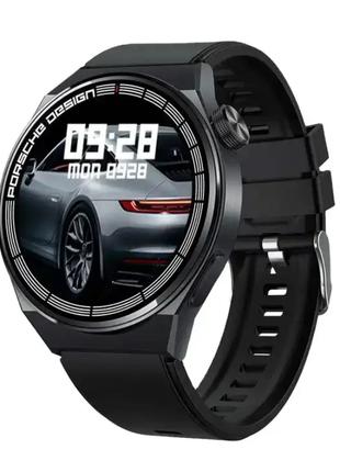 Умные сенсорные смарт-часы GT8 Porsche Design (Black)-LVR