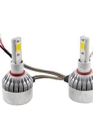 Лампы светодиодные автомобильные C6 H3 PK22S 12В 72Вт 7600лм