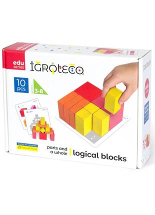 Детские деревянные кубики "Части и целое" Igroteco 900460 20 к...