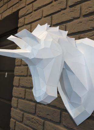 PaperKhan конструктор из картона 3D фигура конь единорог Папер...