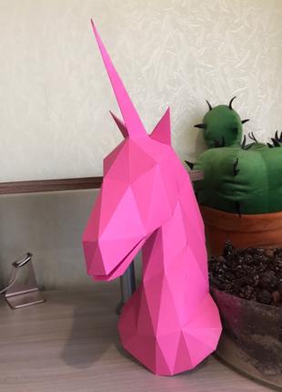 PaperKhan конструктор из картона 3D фигура конь единорог Папер...