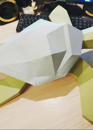 PaperKhan конструктор з картону 3D фігура черепаха черепашка П...