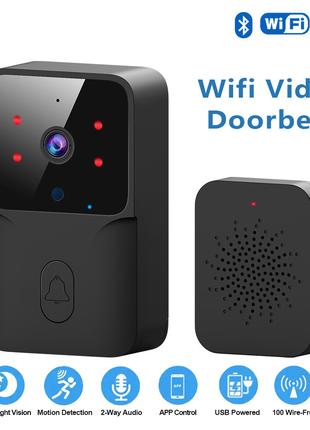 Умный дверной видеозвонок, домофон с WIFI камерой, Smart Doorb...