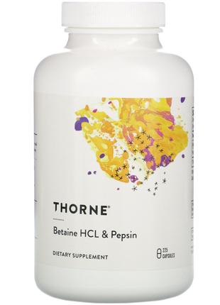 Бетаїн HCL соляна кислота та пепсин Thorne Research (Betaine H...