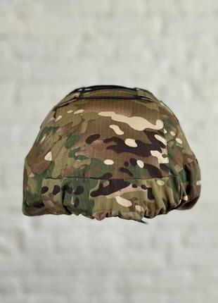 Тактический армейский кавер на шлем с камуфлированными ушками....