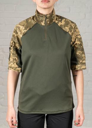 Армейская рубашка пиксель рипстоп уставная женская тактическая...