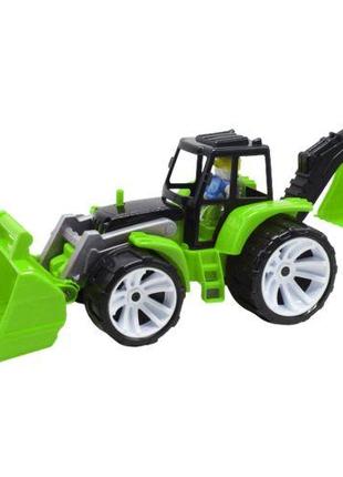 Трактор BAMS 2 ківша зелений