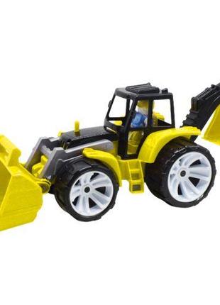 Трактор BAMS 2 ківша жовтий