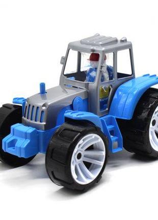 Трактор пластиковый, синий
