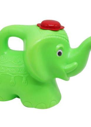 Лейка пластиковая "Зеленый слоник"