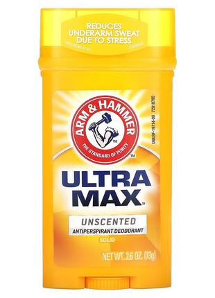 UltraMax, твердый дезодорант для мужчин, без запаха, Arm & Ham...