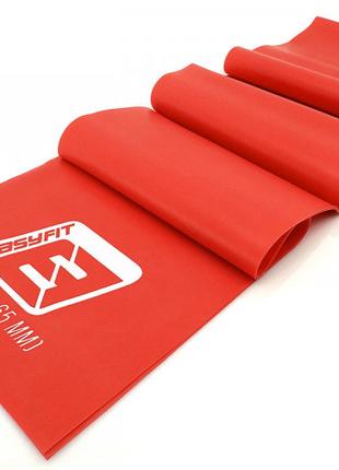 Стрічка латексна EasyFit 0.65 мм для пілатесу та йоги червона