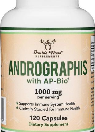 Андрографис Double Wood Supplements Andrographis 1000 mg 120 c...