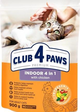 Сухий корм для кішок Club 4 Paws (Полуб 4 Лапи) що мешкають у ...