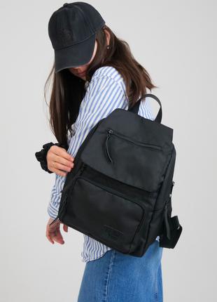 Компактный женский рюкзак Klapan оксфорд черный цвет