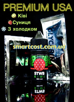 Набор солевой жидкости 3Ger Strawberry Kiwi 30 ml 50 mg для po...