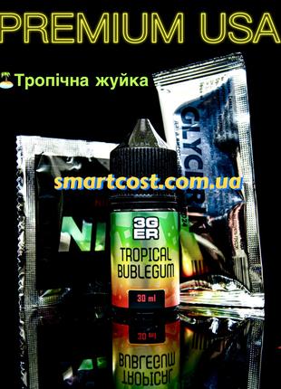 Набор солевой жидкости 3Ger Tropical Bubblegum 30 ml 50 mg для...