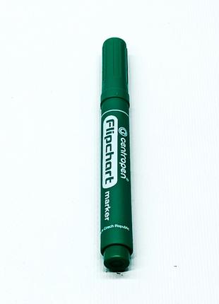 Маркер для доски Centropen Flipchart зеленый толстый 8550\10-1