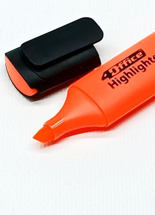 Текстовыделитель 4Office "Highlighter"оранжевый 4-109-26-4