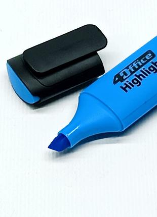Текстовыделитель 4Office "Highlighter" голубой 4-109-26-2