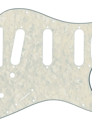 Панель деки Pearl white 11 Hole 3ply SSS Fender Stratocaster