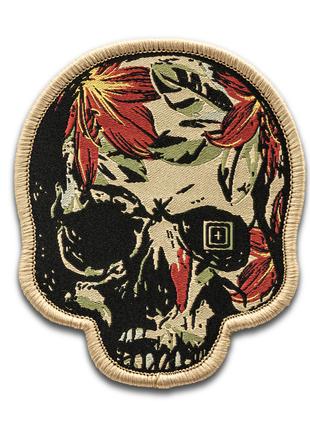 Нашивка 5.11 Tactical® Tropical Skull PatchBlack