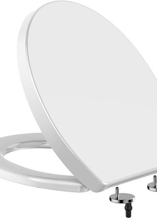 Сток WHYFONE Soft Close Біле овальне сидіння для унітазу