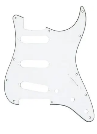 Панель деки гітари Fender Stratocaster Whit (4667)