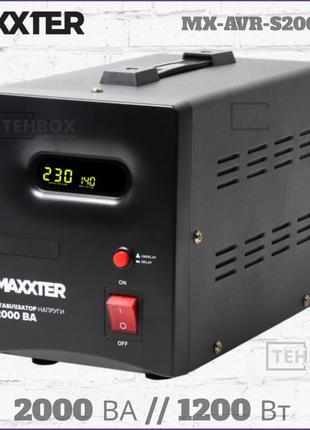 Стабілізатор регулятор напруги Maxxter MX-AVR-S2000-01 2000 ВА...