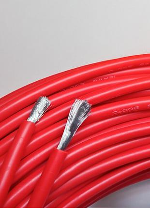 Провод силиконовый 12 awg Гибкий кабель 3.4 кв мм Красный