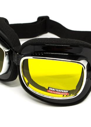 Очки защитные с уплотнителем Global Vision Retro Joe (yellow) ...