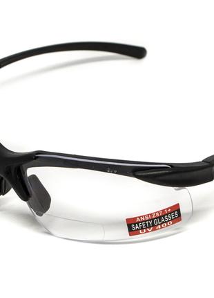 Бифокальные защитные очки Global Vision Apex Bifocal +2.0 (cle...