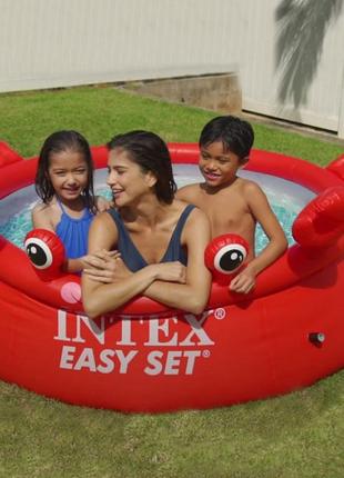 Детский Надувной Бассейн Crab Easy Set Intex 183 х 56 см.