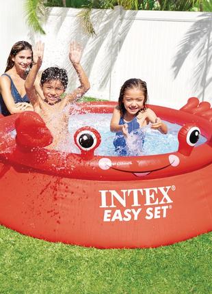 Круглый Надувной Бассейн Intex Crab Easy Set 183 х 56 см.
