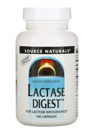 Лактаза Source Naturals (Lactase Digest) 10 мг 180 капсул