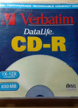 Диск Verbatim CD-R 650Mb в колекцію