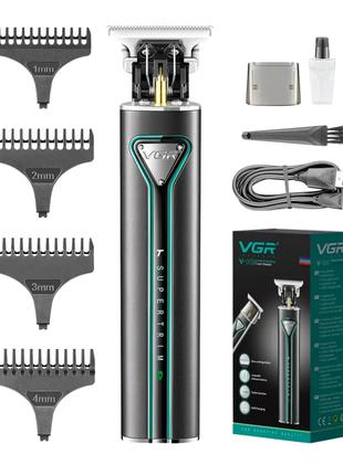 Тример чоловічий для бороди та стриження на акумуляторі VGR V-...