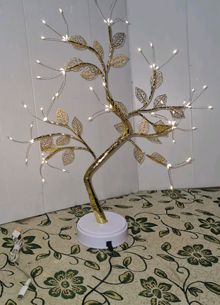 Золотое дерево led-светильник настольная сенсорная лампа