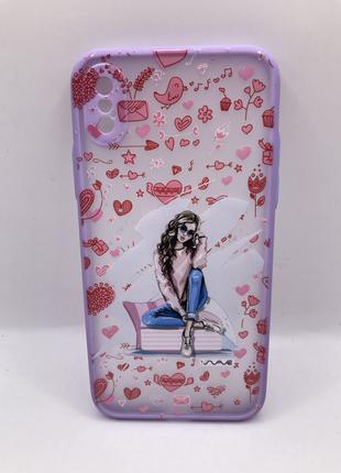 Чохол IPhone Xs Wave Cartoon case heart overload 72394