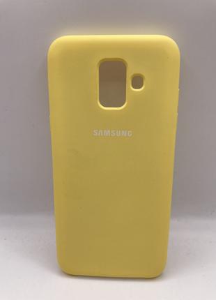 Чохол Samsung A6 2018/A600 Silicon Cover жовтий