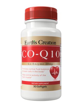 Коензим Earth's Creation CoQ-10 30 mg 30 softgels