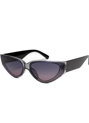 Черные узкие солнцезащитные очки, размер Universal