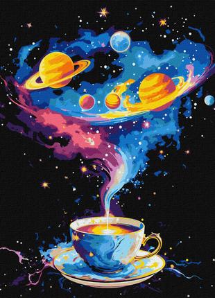 Картина по номерам "Космический вихрь" KHO5122 с красками мета...
