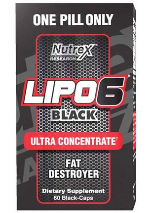 Жиросжигатель Nutrex Lipo-6 Black Ultra Concentrate 60 caps