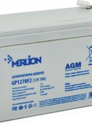 Аккумулятор Merlion GP1270F2 12V 7 Ah AGM