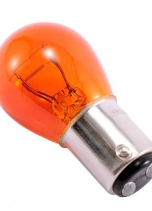 Покажнена лампа розжарювання КВАНС PY21/5W 12 V BAY15D Amber