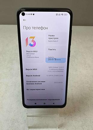 Мобильный телефон смартфон Б/У Xiaomi Redmi Note 9 3/64Gb