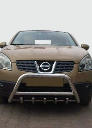 Передняя дуга WT003 (нерж.) 51 мм для Nissan Qashqai 2010-2014 гг