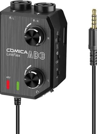 Аудиомикшер Comica Audio LINKFLEX AD3 Dual-Channel Audio Mixer...
