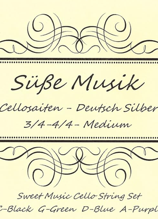 Струни для віолончелі Süße Musik Cello String German (7234)